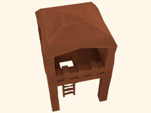 tower low-poly 3D 模型