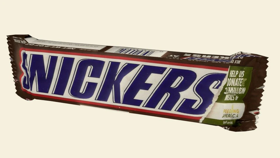 snickers 3D Model .c4d .max .obj .3ds .fbx .stl .blend