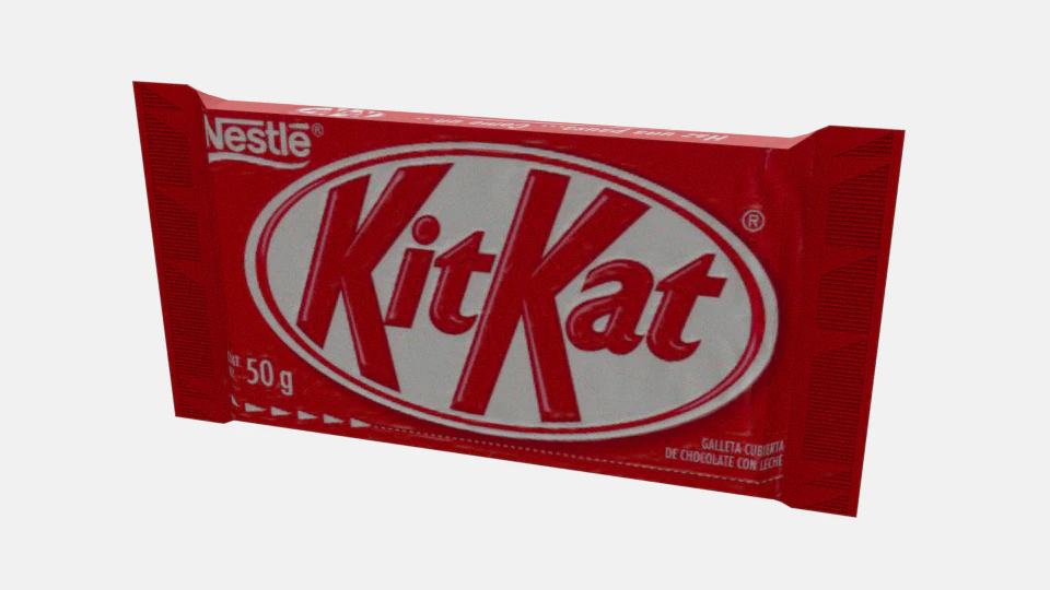 kitkat 3D Model .c4d .max .obj .3ds .fbx .stl .blend