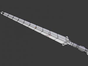 viking sword low poly 3D मॉडल