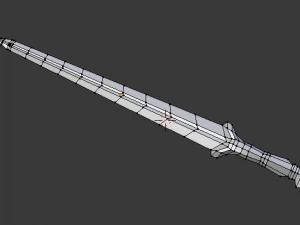 viking sword low poly 3D Model
