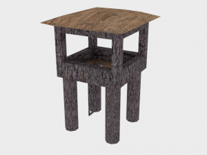 village defence pack low poly 3Dモデル
