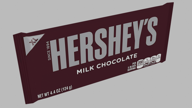 hersheys Model 3D .c4d .max .obj .3ds .fbx .stl .blend 