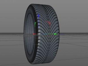 car tire 3D-Modell