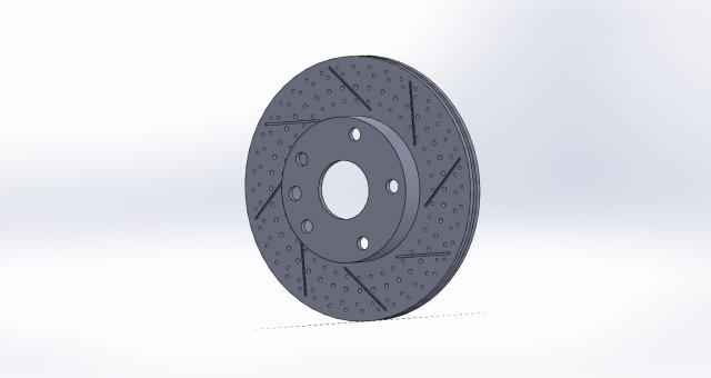 double ventilated brake disk 3D Model .c4d .max .obj .3ds .fbx .stl .blend 