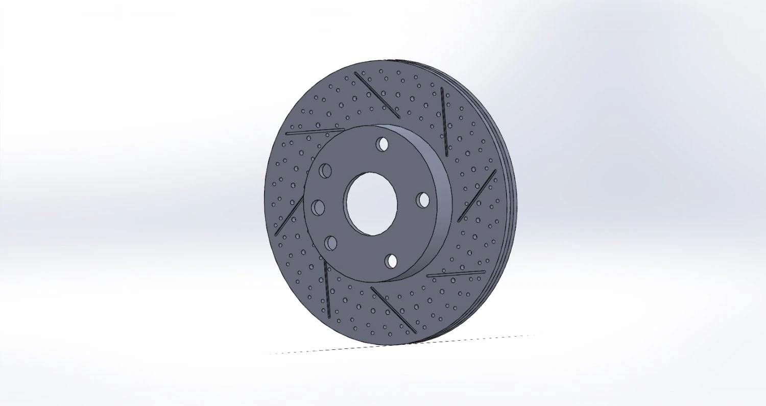 double ventilated brake disk 3D Model .c4d .max .obj .3ds .fbx .stl .blend 