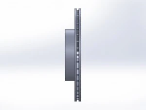 double ventilated brake disk 3D Model