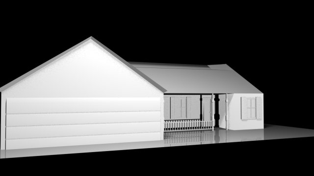 common house 3D Модель .c4d .max .obj .3ds .fbx .stl .blend 