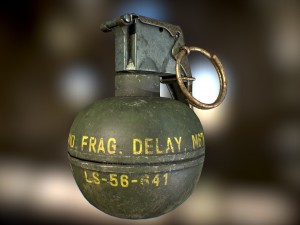 modern grenade pack Modello 3D