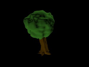 cartoon tree 3D Model
