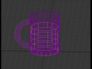 microsoft mug with water 3D Model