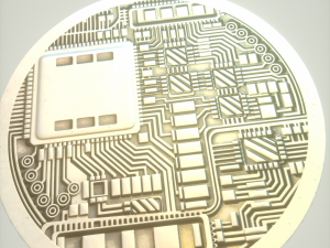 3d bitcoin 4k texture model 3D Model