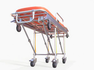 ambulance stretcher trolley 3D Model