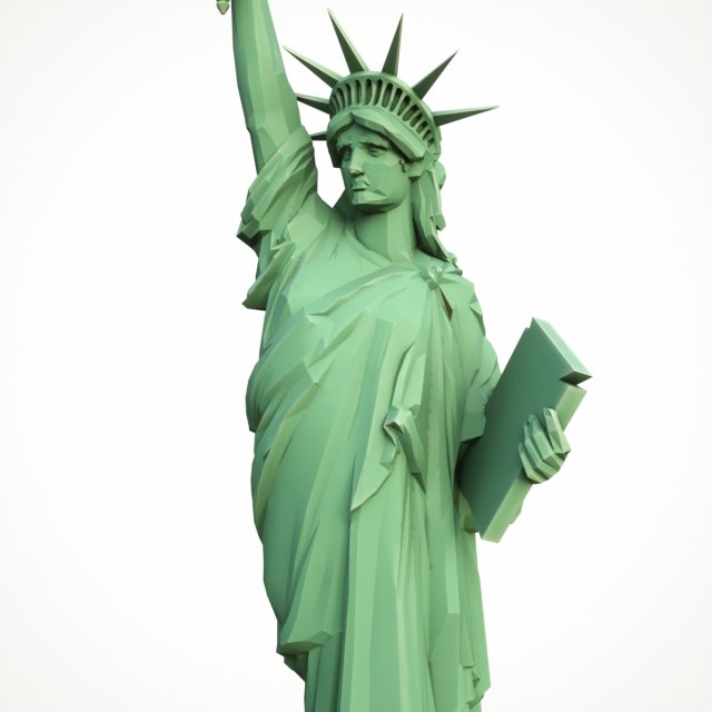 statue of liberty 3D Model .c4d .max .obj .3ds .fbx .stl .blend 
