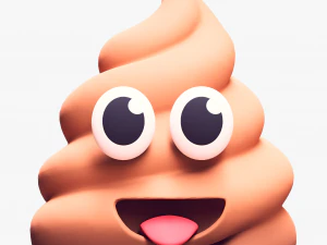 Smiling Faces Poop Emoji Collection 3D Model