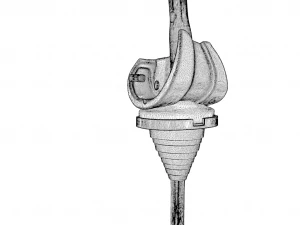Knee Replacement Implant 3D Model