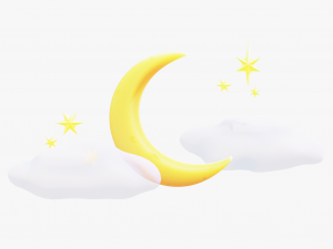 Stylized Moon 3D Model