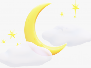 Stylized Moon Modello 3D