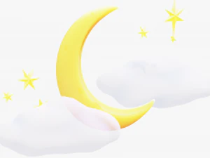 Stylized Moon 3D Model