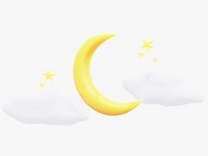 Stylized Moon Modello 3D