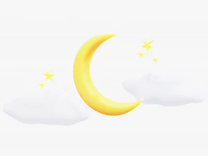 Stylized Moon 3D Model