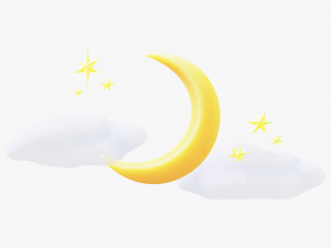 Stylized Moon Modello 3D