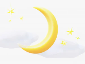 Stylized Moon 3D Model