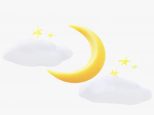 Stylized Moon 3D Model