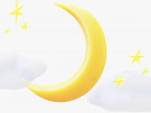 Stylized Moon 3D Model