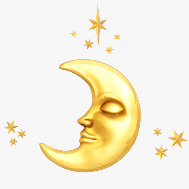 Moon crescent face Modèle 3D .c4d .max .obj .3ds .fbx .stl .blend 