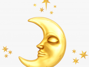 Moon crescent face 3D Model