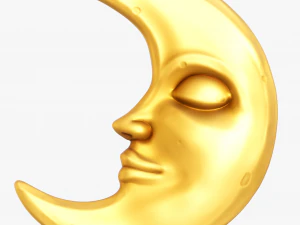 Cara de luna creciente Modelo 3D