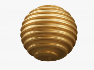 Arte da bola esf&eacute;rica Modelo 3D