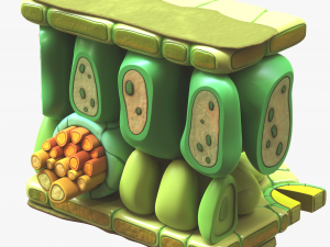 Leaf Anatomy Layers Structure Modelo 3D