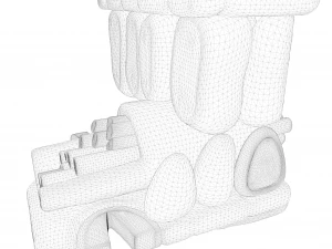 Struttura degli strati dell'anatomia fogliare Modello 3D