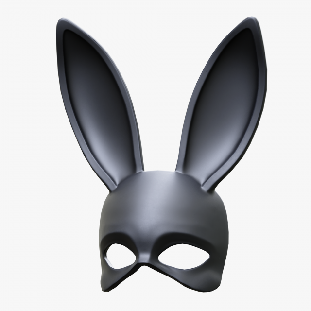 Rabbit Bunny Mask 3D-Modell .c4d .max .obj .3ds .fbx .stl .blend 