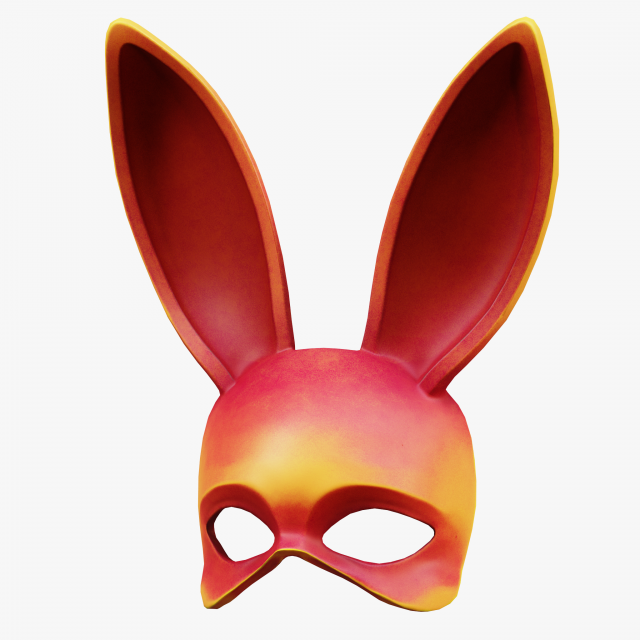 Rabbit Bunny Mask 3D-Modell .c4d .max .obj .3ds .fbx .stl .blend 