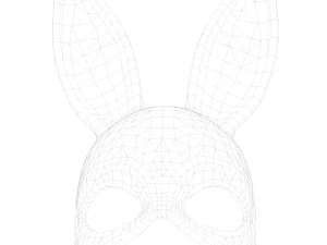 Rabbit Bunny Mask Bundle 3D Model