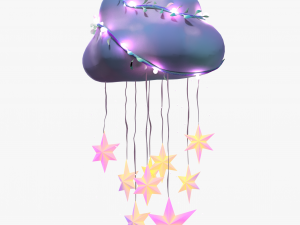 Cloud Stylized Cartoon 3D Модель