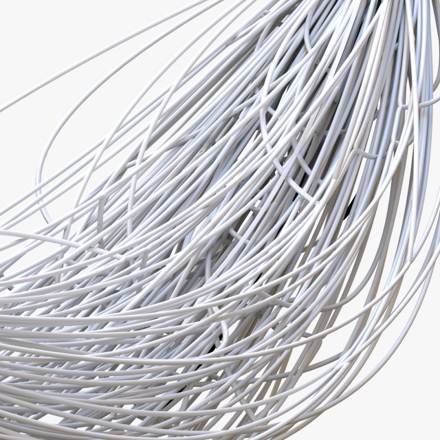 Cable Wire Web 3D Model .c4d .max .obj .3ds .fbx .lwo .lw .lws