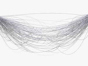 Teia de fio de cabo Modelo 3D