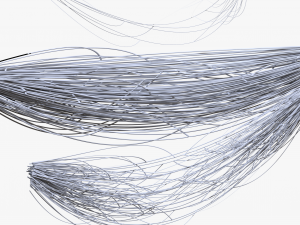 Cable Wire Web Bundle 3D Model