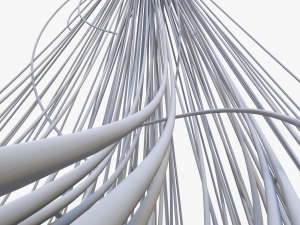 Cable Wire Web Bundle 3D Model