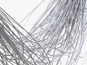 Cable Wire Web Bundle 3D Model