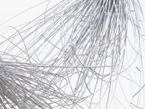Cable Wire Web Bundle 3D Model