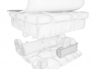 Leaf Anatomy Layers Structure 3D Model