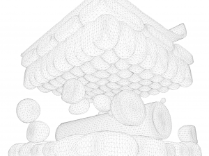 Leaf Anatomy Layers Structure 3D Model