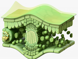 Leaf Anatomy Layers Structure Modelo 3D