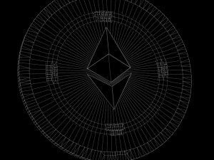 Ethereum Cryptocurrency Coin 3D Модель