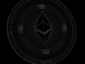 Ethereum Cryptocurrency Coin 3D Model